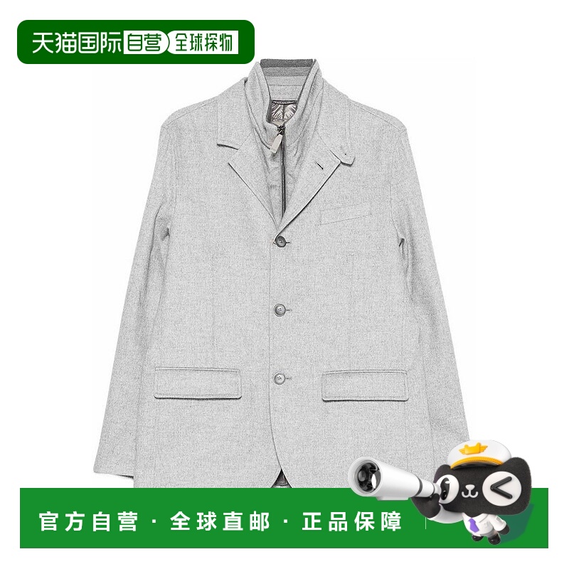 1h可退 HERNO 男士外套 GA00015UR380879410 AW2025 灰色 Blazer
