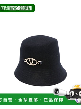 VALENTINO 女士帽子 WHGA25GMBZ0N AW2024 黑色 徽标帽子