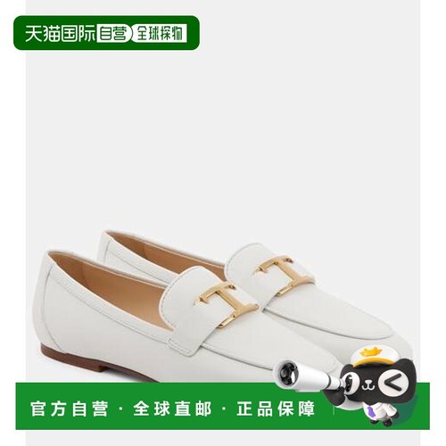 潮奢 TOD'S 托德斯 女士 Timeless T带皮质乐福鞋一脚蹬