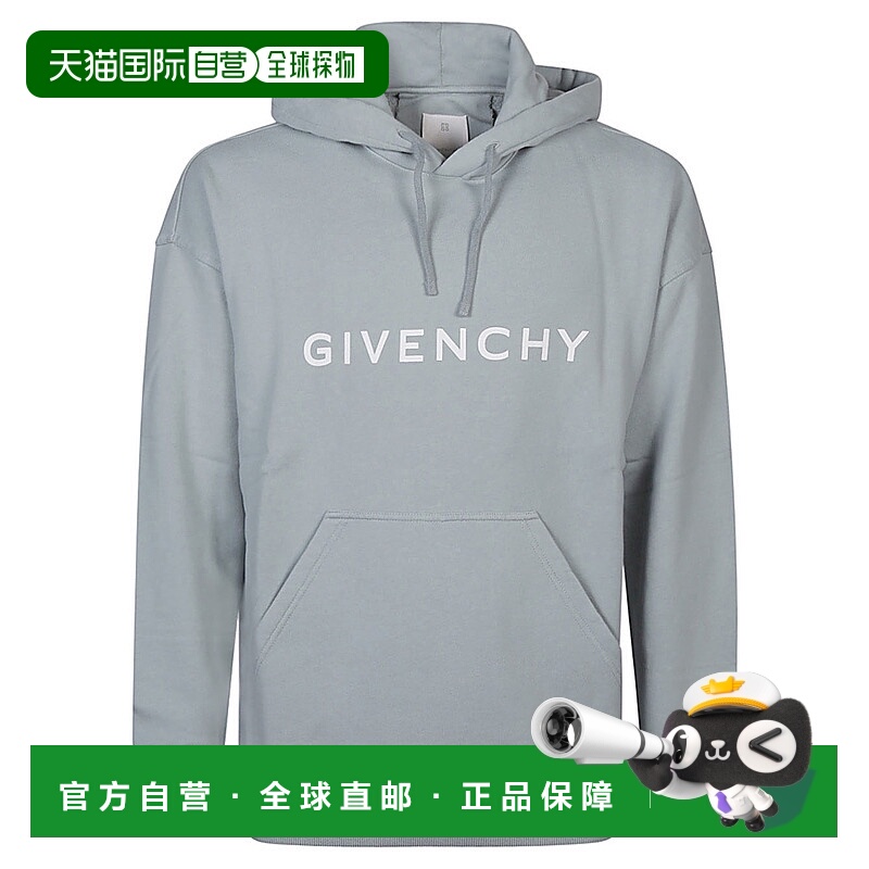 1h可退 GIVENCHY 男士卫衣 BMJ0HC3YAC456 AW2024 灰色纪梵希