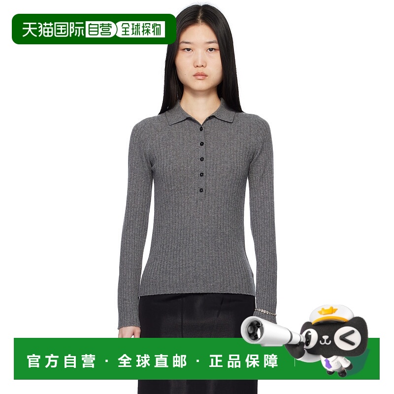 潮奢 Arch4 女士 灰色 Mable Polo 衫 KNJP24207B