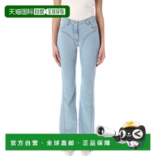 MUGLER 女士牛仔裤 PA03982426048 SS2025 蓝色 FLARED JEANS