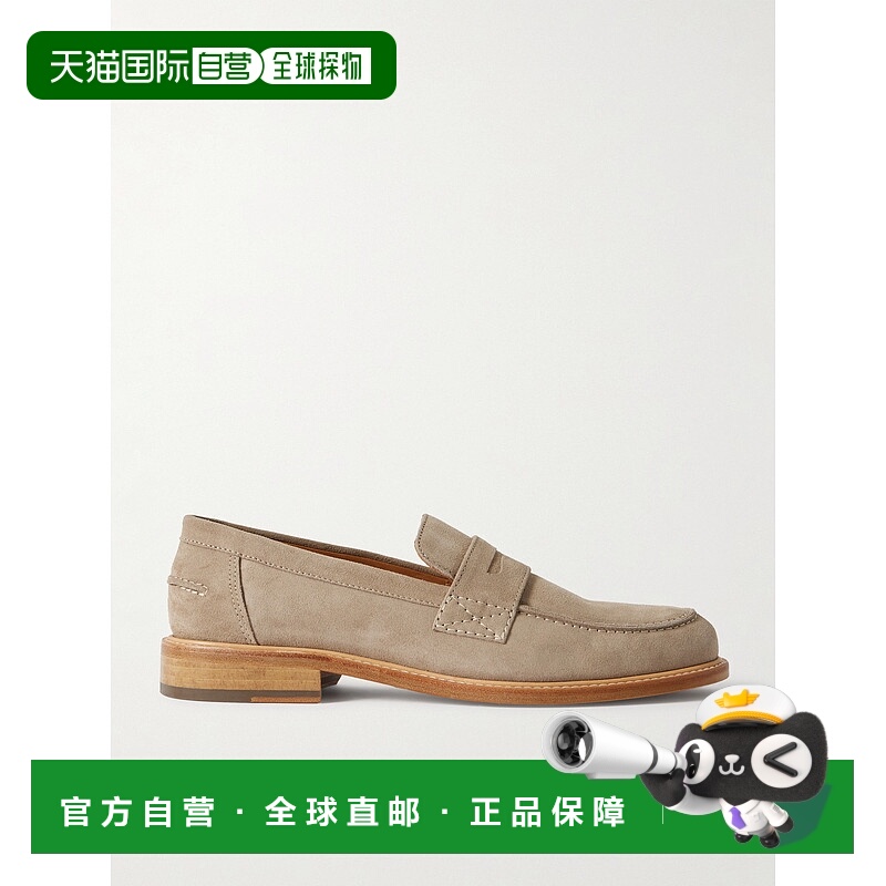 1h可退 潮奢 Mr P. 男士 Scott 绒面革乐福鞋 MPF251016ARDESIA