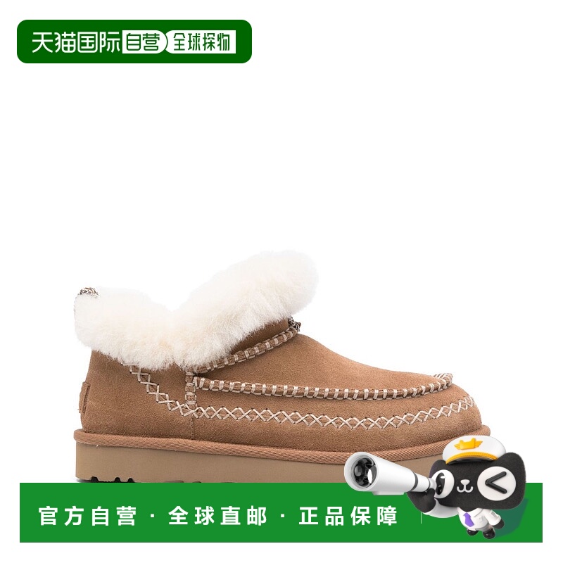 1h可退 UGG 女士高跟鞋 1158224CHE AW2024 棕色 徽标短筒靴