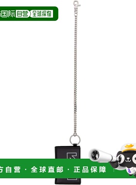 1h可退 潮奢 off-white 男士 黑色 Heritage Chain 钱包 OMNC09AF