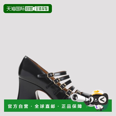 CHLOÉ 女士高跟鞋 CHC25A11COL001 AW2025 黑色 Janis leather pu