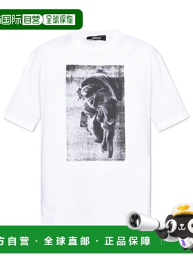 VERSACE 男士T恤 10133021A150851W000 AW2025 白色短袖范思哲