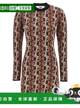 FENDI 女士连衣裙 FZDD92AYLVF1T6N AW2025 ABITI花色包臀裙