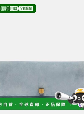 1h可退 潮奢 KHAITE 女士 Audrey 绒面革手包 blue蓝色 舒适时尚