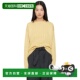 黄色 Flat Yarn 潮奢 Cord 女士 Neck Boat AURALEE 针织衫 A25SP