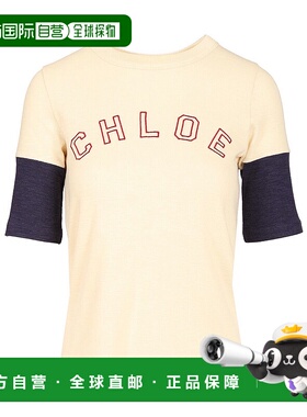 CHLOÉ 女士T恤 CH25AJH01174107 AW2025 白色 Flame cotton wool