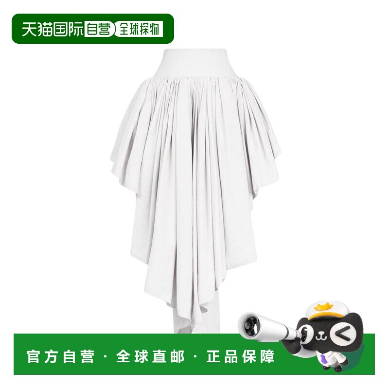 1h可退 ALAIA 女士半身裙 AA9J2549W178C000 SS2026 白色a字裙