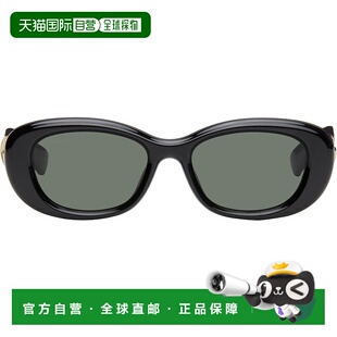1h可退 潮奢 Gucci 古驰 女士 黑色 GG Oval 太阳镜 GG1829SK001
