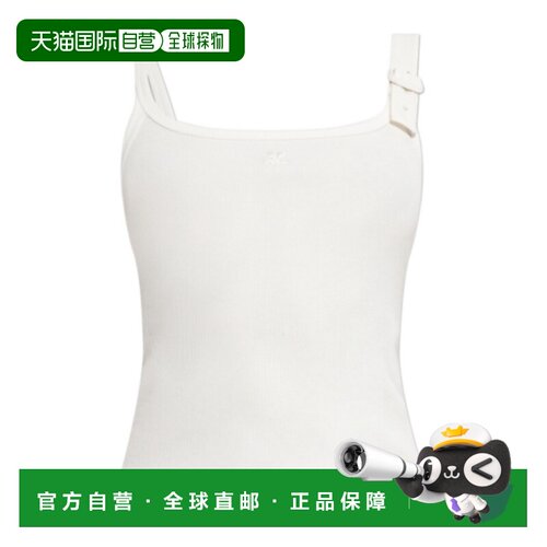 COURREGES 女士背心吊带 126JDE153JS0194HERITAGEWHITE