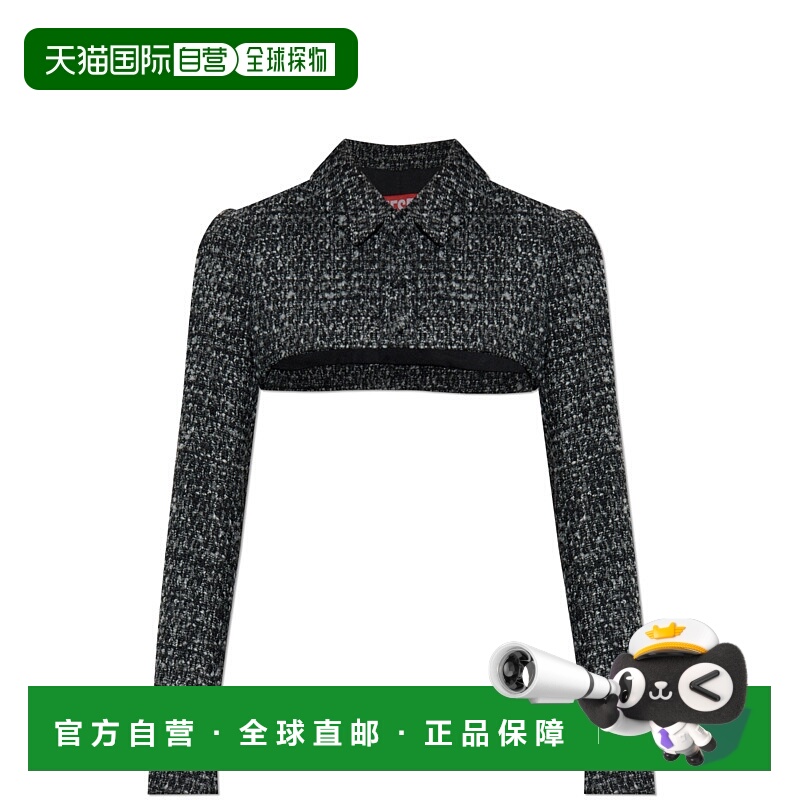 1h可退 DIESEL 女士夹克 GANNEA206220EPCS9XXA AW2025 黑色
