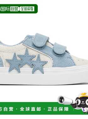 1h可退 潮奢 AMIRI 男童 蓝色 & 灰白色 Sunset Skate Low 儿童运