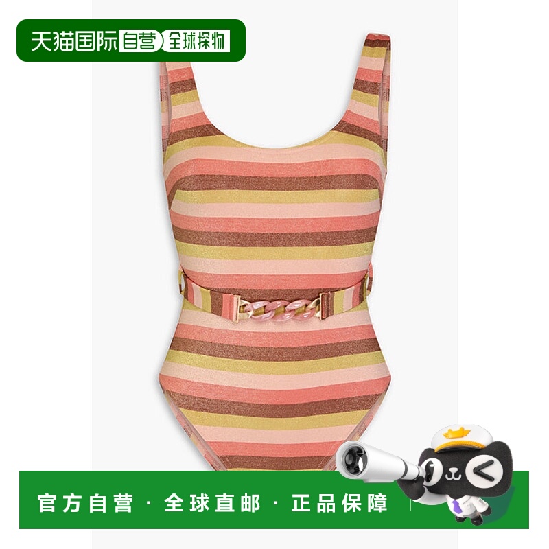 1h可退 潮奢 ZIMMERMANN 女士 条纹泳衣 7890WSS236ONEPIECELUREX