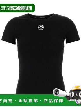 1h可退 MARINE SERRE 女士T恤 WTT012ACJER000899 CO 黑色