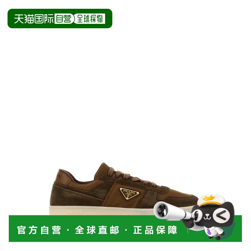 1h可退 PRADA 男士运动鞋 2EE364FD0023KUYF03UT AW2024 酒红色