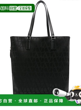 1h可退 潮奢 valentino 华伦天奴 男士 黑色布织购物包 5Y2B0C46C