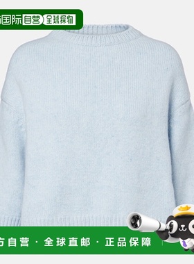 1h可退 潮奢 KHAITE 女士 Sabine 羊绒毛衣 blue蓝色 舒适时尚