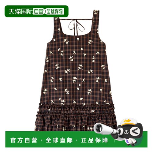 GANNI 女士连衣裙 A1030642ZX8 AW2026 花色 印花格子连衣裙