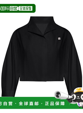 GIVENCHY 女士T恤 BW61CK15W6001 SS2025 黑色 女装短款衬衫上衣