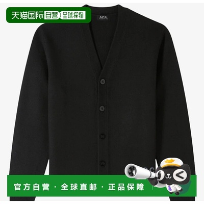 A.P.C. 男士针织衫 WVBDKH22305LZZ AW2025 黑色 A.P.C. Sweaters