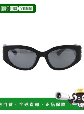 BALENCIAGA 女士眼镜 BB0324SK007 SS2025 黑色 全框太阳镜