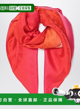 PRADA 女士围巾 1FF0012C8SF0029 SS2025 红色 'Symbole' print s