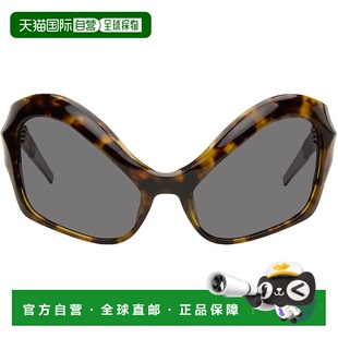 1h可退 潮奢 Mugler 穆勒 女士 棕色 Cat-Eye 太阳镜 25S10AC0003