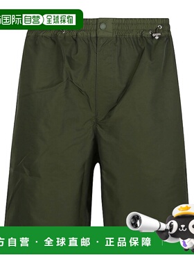 KENZO 男士短裤 FF55SH5069CE50 SS2025 绿色 松紧腰身短裤休闲裤