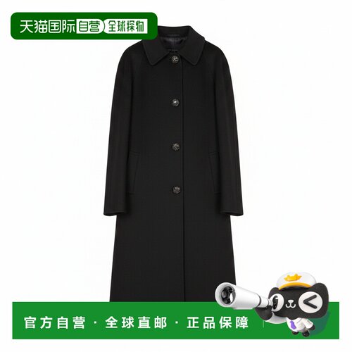 1h可退 PRADA 男士大衣 P642TESOOO179BF0002 AW2026 黑色