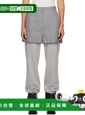 1h可退 潮奢 Pushbutton 女士 灰色 Combi 运动裤 PB2440306W