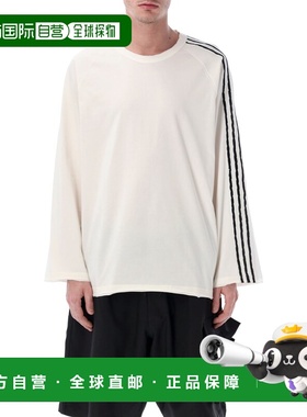 Y-3 男士T恤 KS9747WHT SS2026 白色 STRIPES L/S TEE