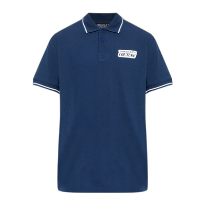 VERSACE 男士T恤 80GAGT17CJ01T283 SS2026 蓝色 短袖Polo衫