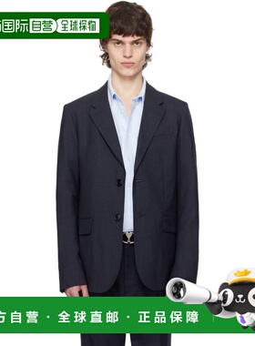 1h可退 潮奢 Ami Paris 男士 海军蓝 Wool Two Buttons 西装外套