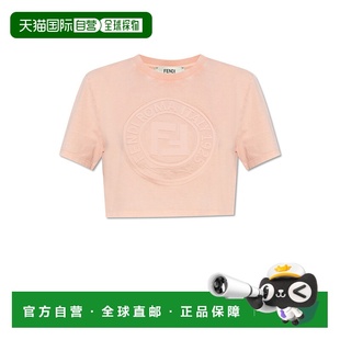 FENDI 女士T恤 FS9715ASNIF1RX7 SS2025 花色 Cropped T-Shirt Wi