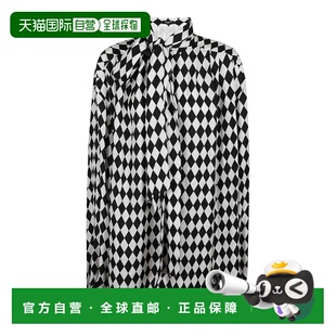 AW2024 DF1HT020SE01GAB 黑色 长袖 BALMAIN 衬衫 女士衬衫