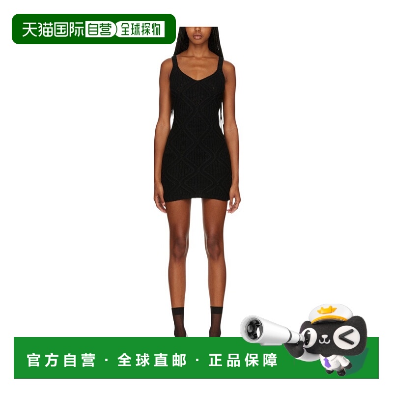 1h可退 VALENTINO 女士半身裙 1B3KD08W7EW0NO AW2022 黑色包臀裙