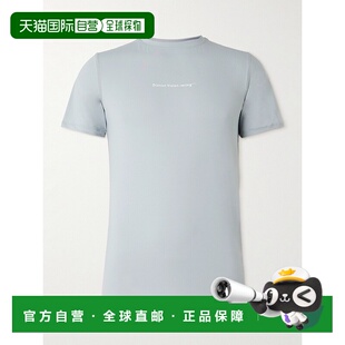 潮奢 Aloe District 男士 徽标印花穿孔弹性针织T Vision 1h可退