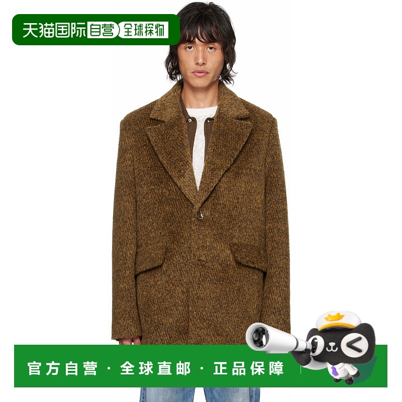 1h可退 潮奢 Sefr 男士 棕色 Evan 西装外套 MFW24EVAN