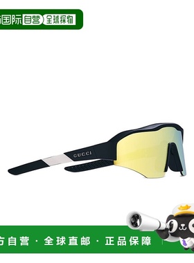 GUCCI 女士眼镜 840155J16911080 AW2025 古驰黄色矩形框 太阳镜