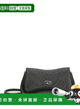 DIESEL 女士斜挎包 X10521P8766T8013 SS2026 灰色 PLAY CROSSBOD