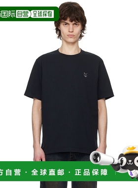 1h可退 潮奢 MAISON KITSUNE 男士 黑色 Bold Fox Head Patch Com