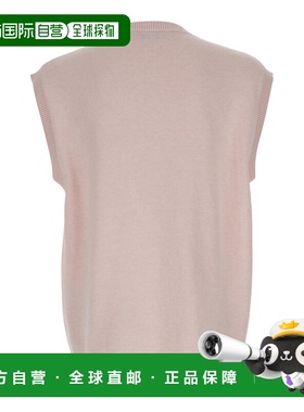 1h可退 潮奢 J.W. Anderson 男士 粉色无袖V领对比色徽标刺绣正面