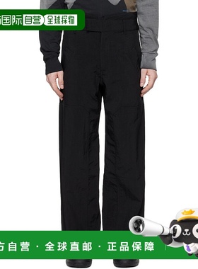 1h可退 潮奢 Eckhaus Latta 男士 黑色 Trace 长裤 1114ELPF24AAS