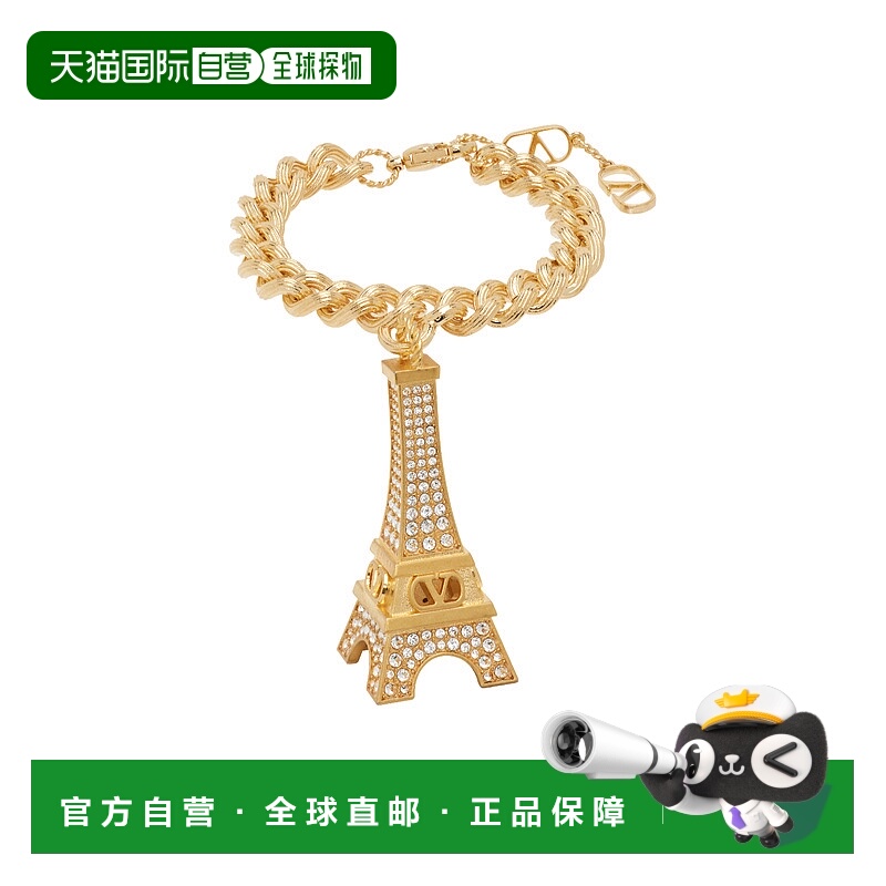 1h可退 VALENTINO 女士项链 WJ0AR3YCWBAX AW2025 金色 Tower Cha