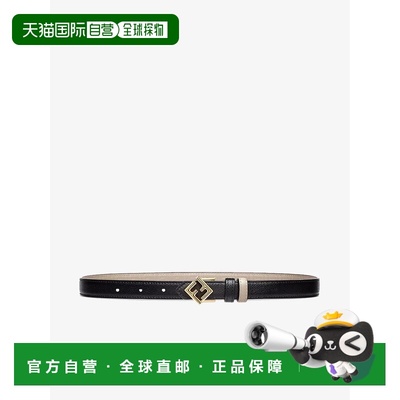 FENDI 女士腰带 8C0687ANH806 CO 黑色 Fendi Ff Diamonds Revers