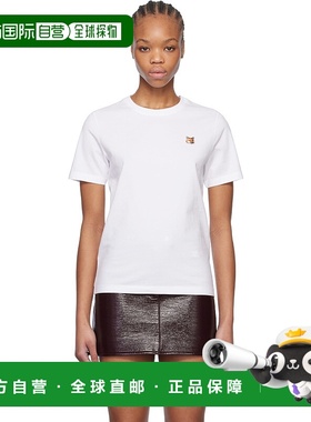 1h可退 潮奢 MAISON KITSUNE 女士 白色 Fox Head Patch Regular